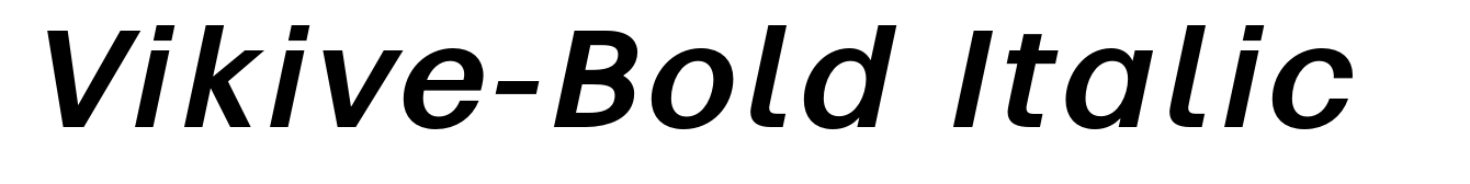 Vikive-Bold Italic